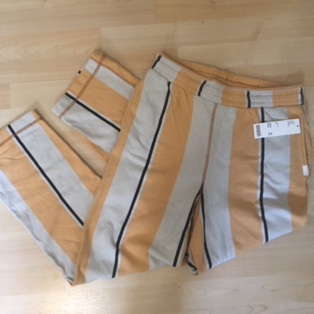 NWT Thick Urban Outfitters Striped Track Pants/Joggers With Pockets